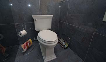 porcelain tiled walls and flooring