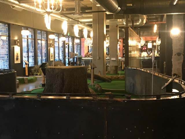 Bar with Mini Golf